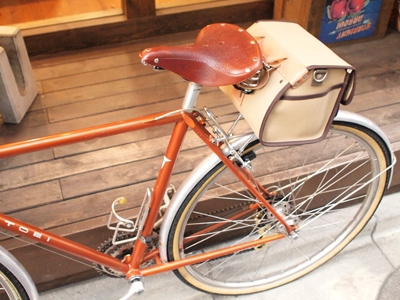 犬印純綿帆布 自転車用サドルバッグ（小）-犬印鞄製作所