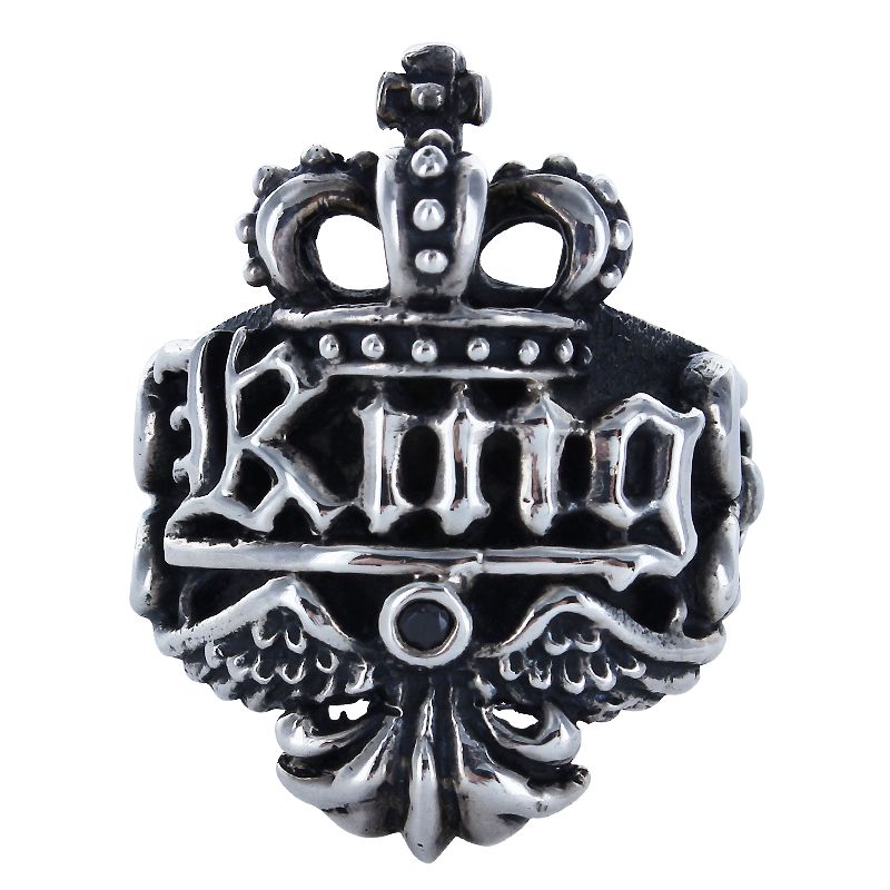 Royal Order RO King Skull Crown Ring 10号